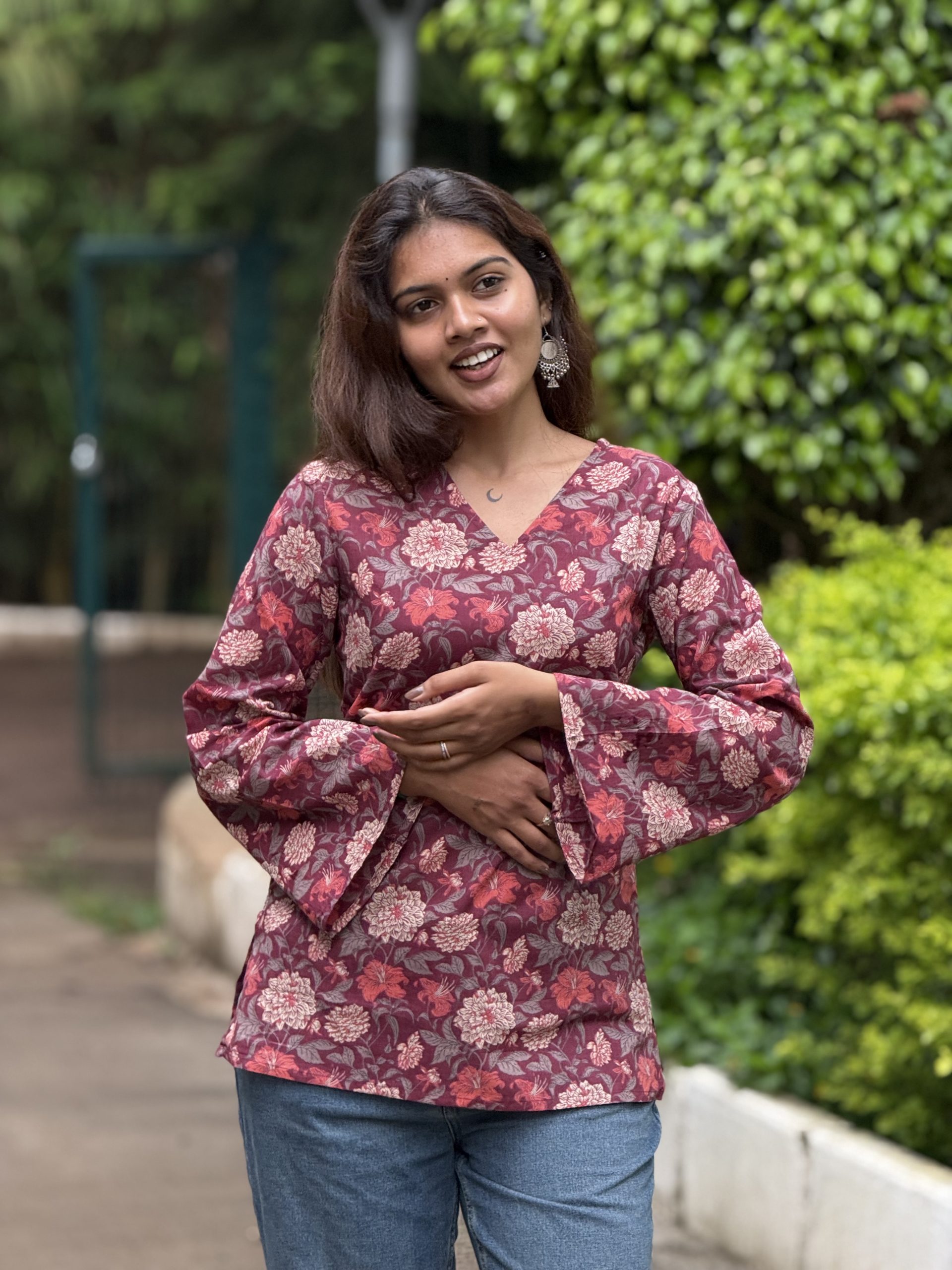 IMG_5269 Straight Maroon Top - Image 1